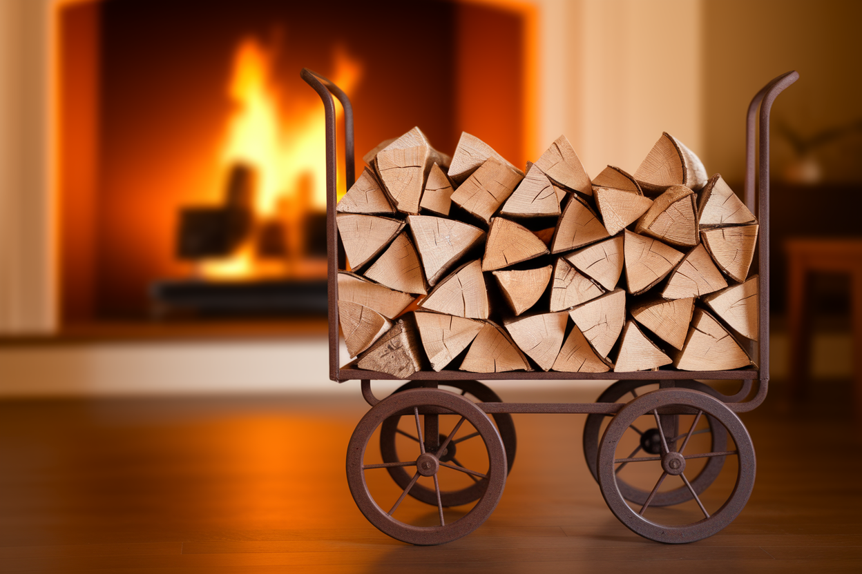 Panier à Bois à Roulettes : Modèles et Solutions Pratiques pour Votre Bûcher