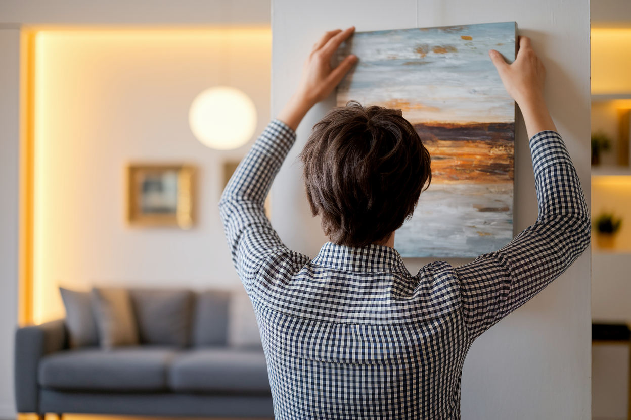 Comment Accrocher un Tableau : Solutions avec Ficelle, Fil et Accroches Murales