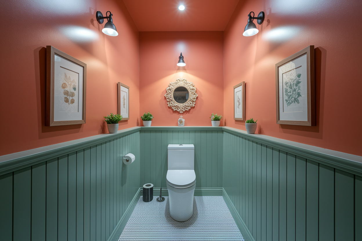 Peinture Toilette : Idées Déco pour WC Sans Fenêtre