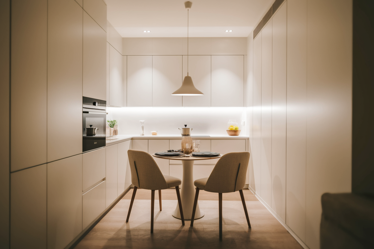 Coin Repas Petite Cuisine : 7 Solutions Pratiques pour Espaces Intégrés