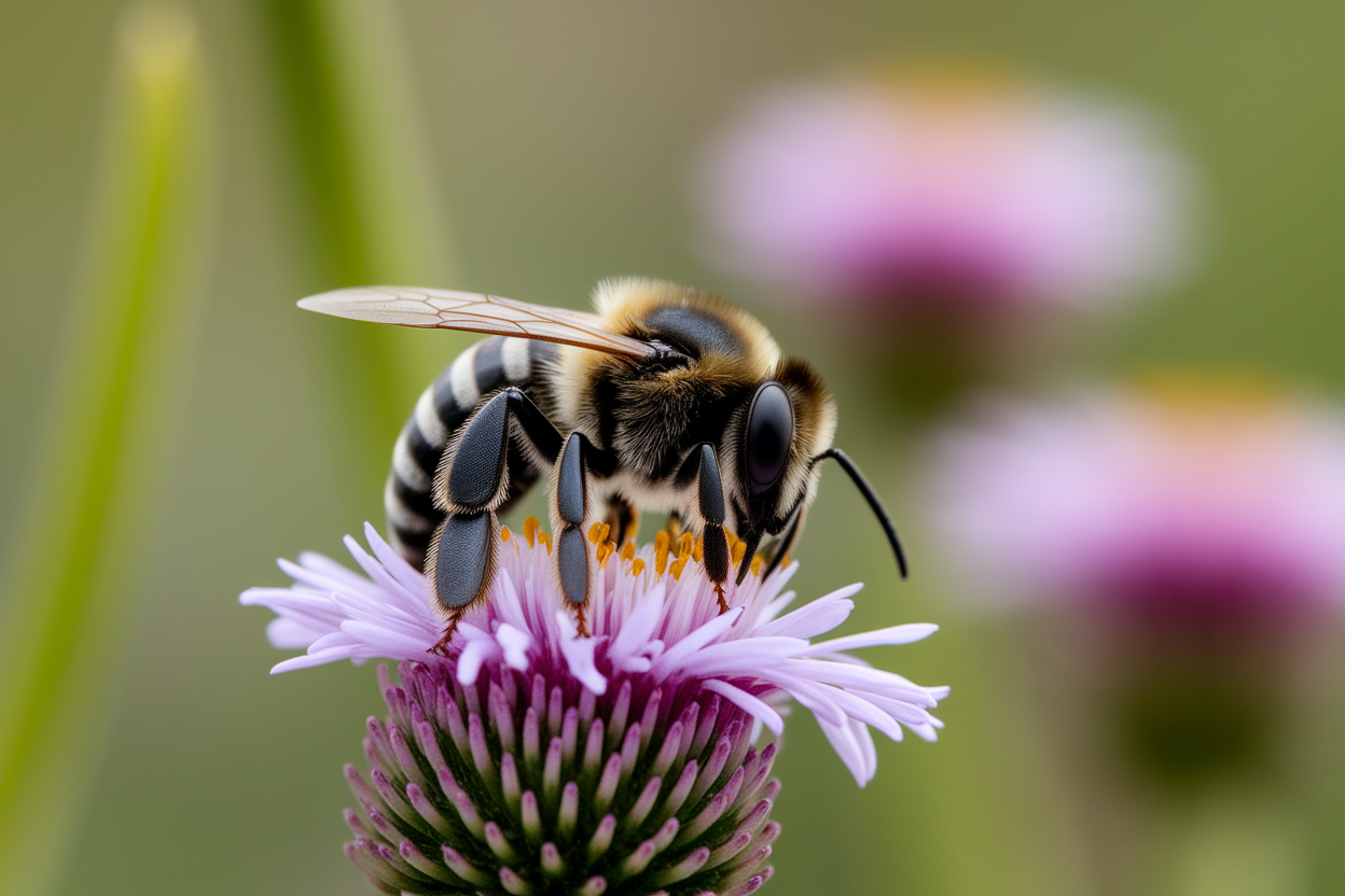 abeille-europeenne-noire-fleur