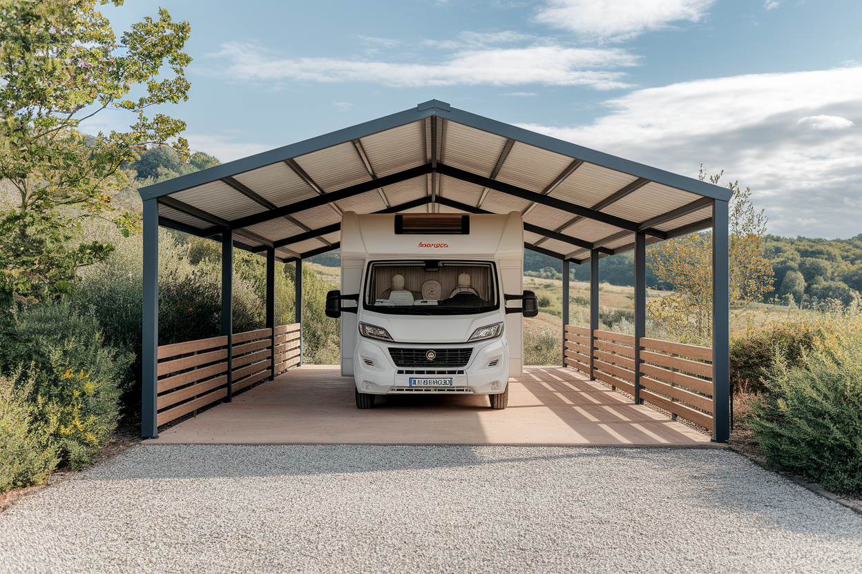 carport-autocaravane-verdure-nature