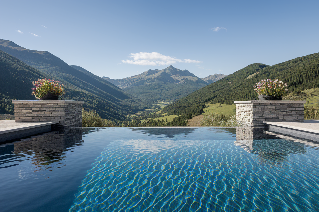 piscine-luxueuse-montagne-eau-claire