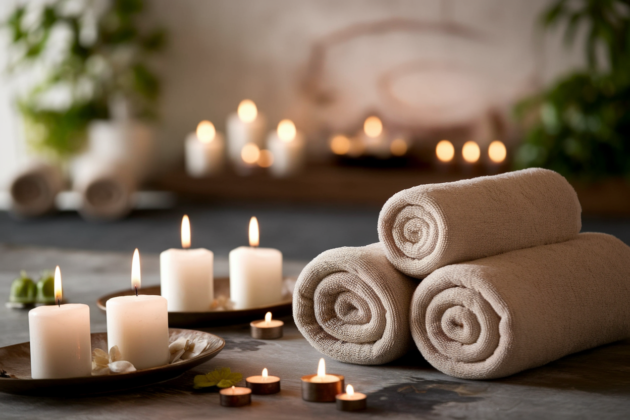 spa-table-massage-serviettes